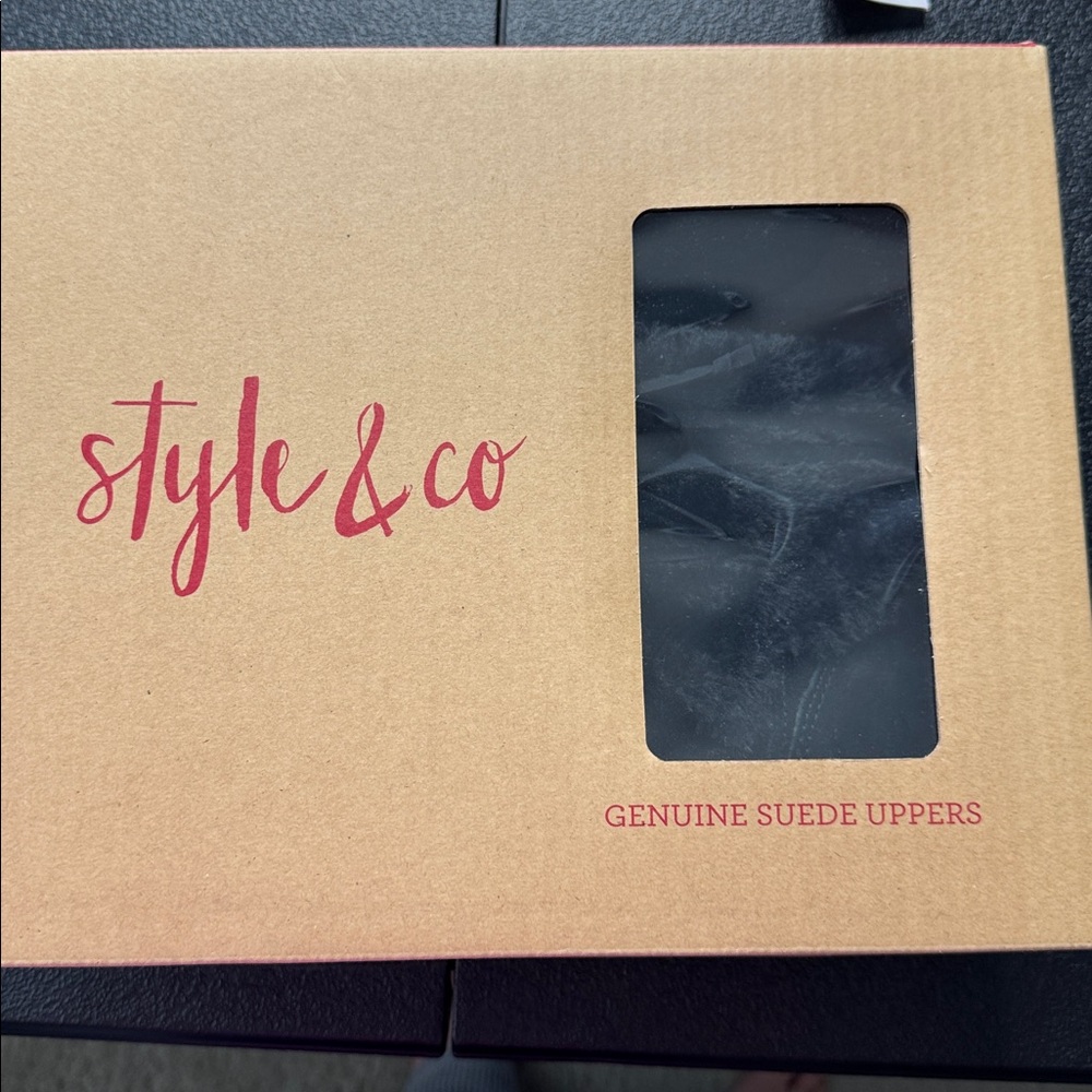 Style & Co. Womens Zijune Leather Lace-up Winter Boots - Picture 5 of 9